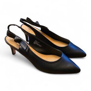 NWOT  -  COMFORTVIEW Black Slingback Pumps sz 12  -  NWOT